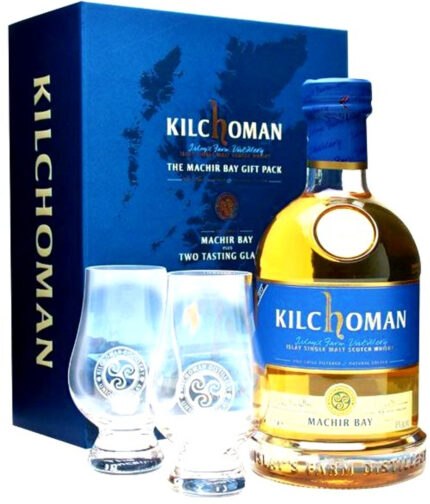 Kilchoman Machir Bay Gift Pack with 2 Tasting Glasses