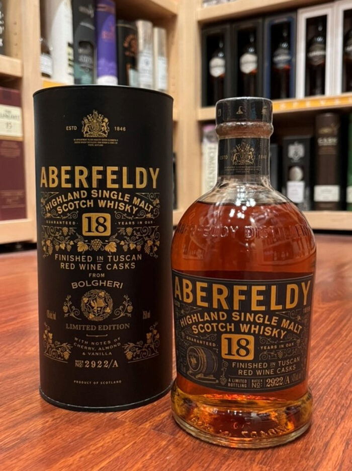 Aberfeldy 18 Year Old, Tuscan Red Wine Cask Finish, Batch 2922