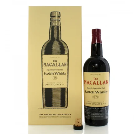 macallan scotch whiskey 1876 replica auction